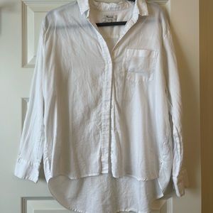 Madewell oversized white button up